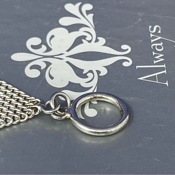 Sterling Silver Mesh Gold / Silver Toggle Closure Bracelet - Picture 9 of 12